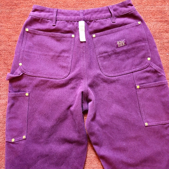 Advisory Board Crystals Abc Double Knee Carpenter PantsRhodolite Purple Size 30 - Picture 8 of 12
